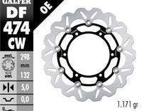 Wave disk, plivajući prednji 298-132-6