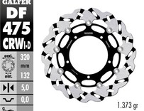 Wave disk, plivajući prednji sa kanalima 320-132-5, desni